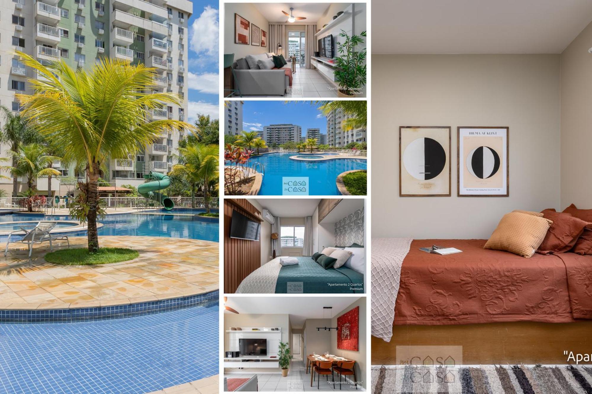 2 Quartos Com Varanda A 300M Riocentro Wi-Fi 120Mbps E Cozinha Completa - Condominio Com Piscina, Estacionamento, Portaria 24H E Parquinho Infantil - Apartamento Indicado Para Grupos, Hospedes A Trabalho E Criancas Рио де Жанейро Екстериор снимка