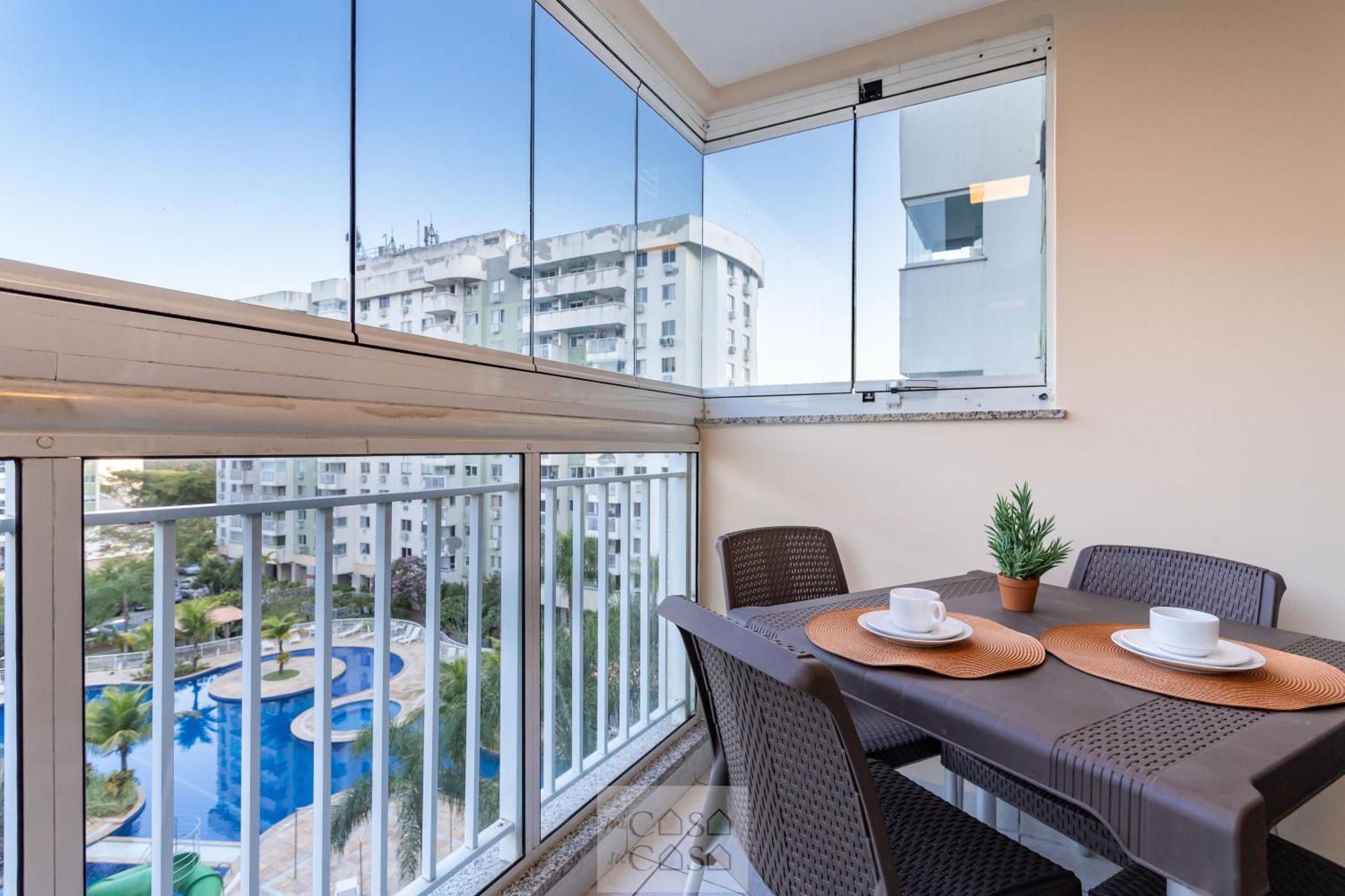 2 Quartos Com Varanda A 300M Riocentro Wi-Fi 120Mbps E Cozinha Completa - Condominio Com Piscina, Estacionamento, Portaria 24H E Parquinho Infantil - Apartamento Indicado Para Grupos, Hospedes A Trabalho E Criancas Рио де Жанейро Екстериор снимка