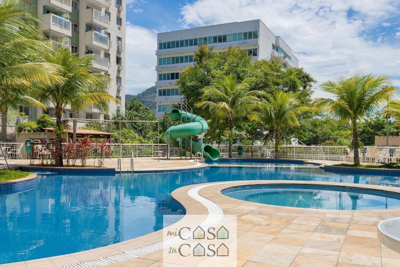 2 Quartos Com Varanda A 300M Riocentro Wi-Fi 120Mbps E Cozinha Completa - Condominio Com Piscina, Estacionamento, Portaria 24H E Parquinho Infantil - Apartamento Indicado Para Grupos, Hospedes A Trabalho E Criancas Рио де Жанейро Екстериор снимка