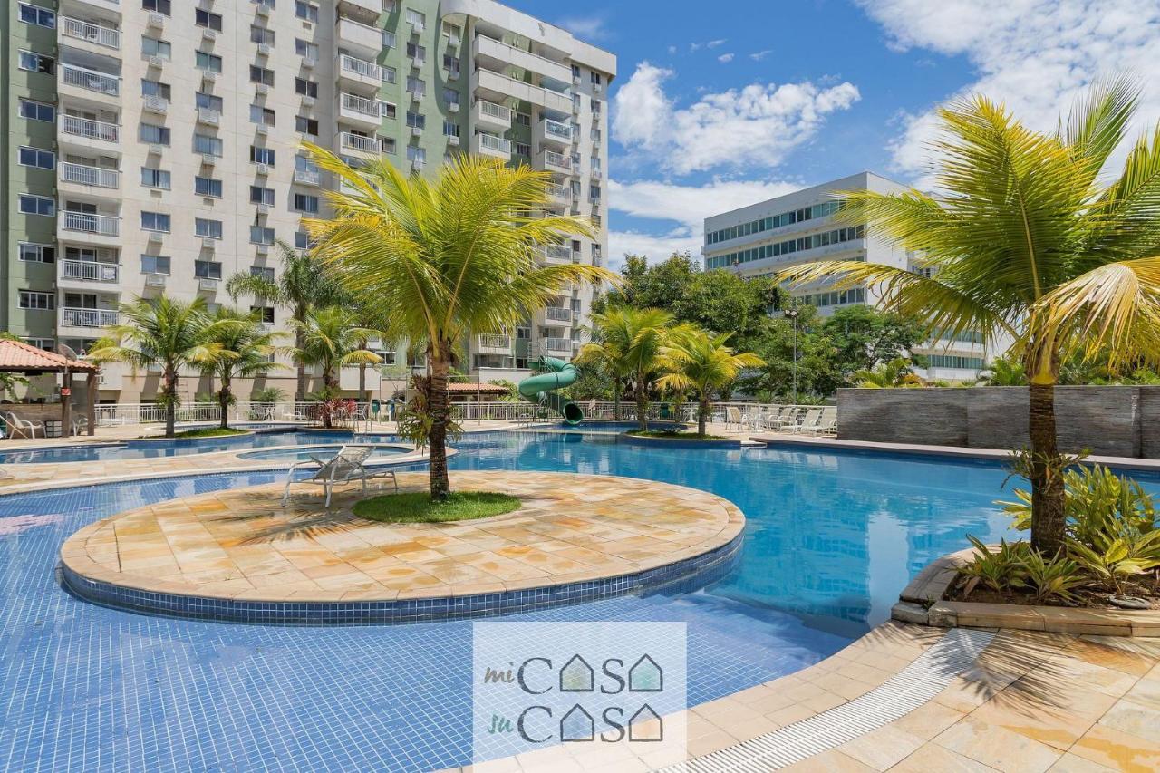 2 Quartos Com Varanda A 300M Riocentro Wi-Fi 120Mbps E Cozinha Completa - Condominio Com Piscina, Estacionamento, Portaria 24H E Parquinho Infantil - Apartamento Indicado Para Grupos, Hospedes A Trabalho E Criancas Рио де Жанейро Екстериор снимка